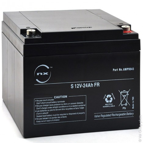 Batterie plomb AGM S 12V-24Ah FR 12V 24Ah T12