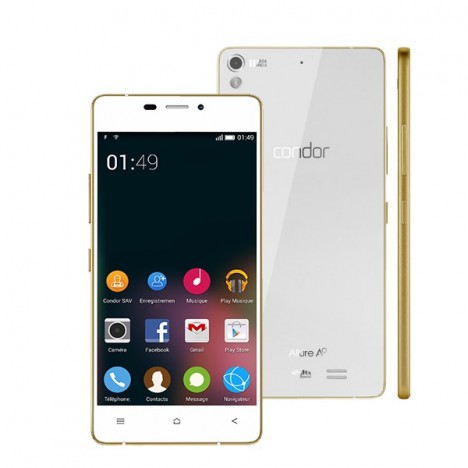 Téléphone Portable Condor Allure A9 / 3G / Blanc + 1 Mois IPTV image 0
