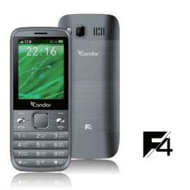 Téléphone Portable Condor F4 / Double SIM / Gris Téléphone Portable Condor F4 / Double SIM / Gris