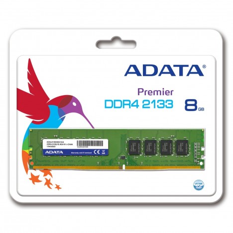 Barrette Mémoire Adata 8 Go 2133 Mhz DDR4