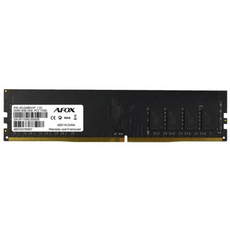 Barrette Mémoire AFOX 8 Go DDR4 2400 MHz