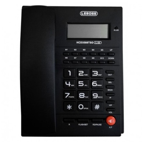 Téléphone Filaire LEBOSS HCD3588TSD L-22 Noir