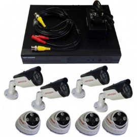 Pack DVR MIPVISION Cable+Chargeur+ 8 Camera (4 Interne + 4 Externe) HD
