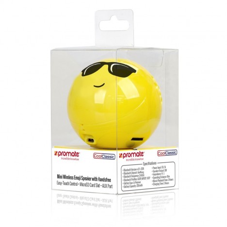 Haut Parleur Sans Fil Bluetooth Promate CoolClassic Cool Emoji Haut Parleur Sans Fil Bluetooth Promate CoolClassic Cool Emoji