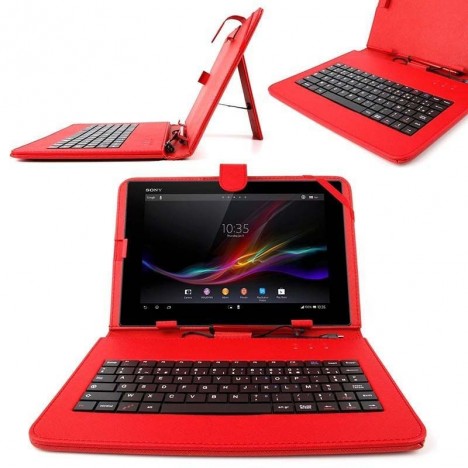 Prix étui de protection avec clavier Pour Tablette 7 Rouge Tunisie