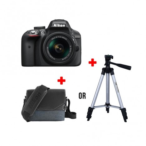 Appareil Photo Réflex Numérique Nikon D3300 + Objectif Nikkor 18-144mm + Trépied