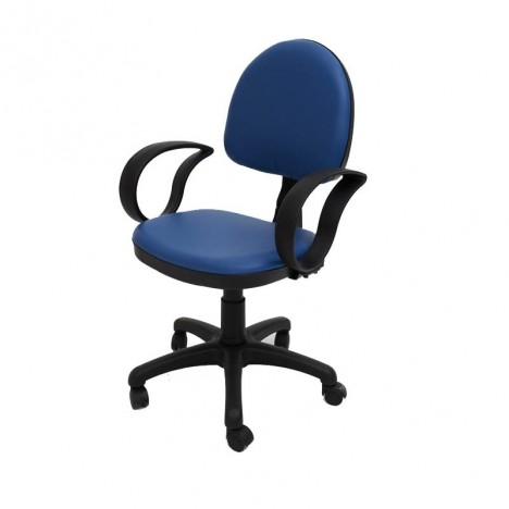 chaise ERGO plus avec accoudoirs / Bleu