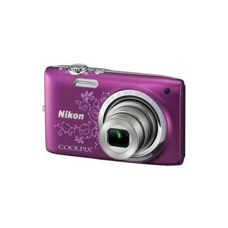 Appareil Photo Nikon S2700 Violet avec Motif Appareil Photo Nikon S2700 Violet avec Motif