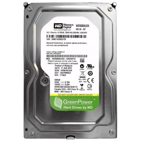 Disque Dur Interne Western Digital 500 Go