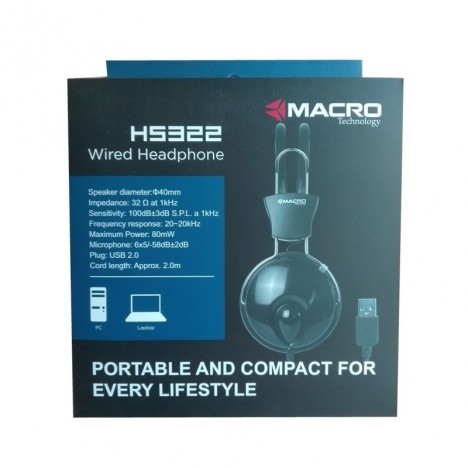 Casque USB MACRO H5322