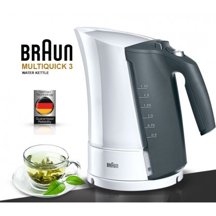 Bouilloire BRAUN Multiquick 3 - 2200 Watts - 1.7 Litres - Blanc (WK300) 2