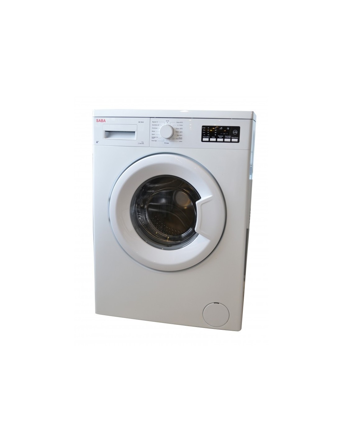 Prix Lave linge Automatique SABA 8KG Blanc WE1054 Tunisie
