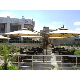 Parasol Carré excentré BARBADOS 8m² P-BARBADOS-CE8