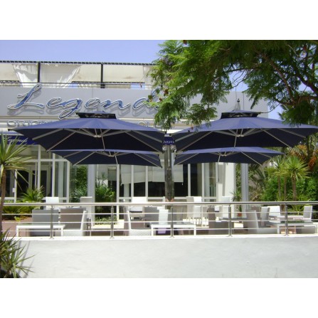 Parasol Quadruple Excentré BARBADOS 36m² P-BARBADOS-QE36 2