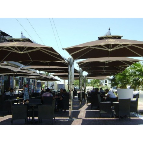 Parasol Quadruple Excentré BARBADOS 36m² P-BARBADOS-QE36