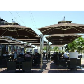 Parasol Quadruple Excentré BARBADOS 36m² P-BARBADOS-QE36
