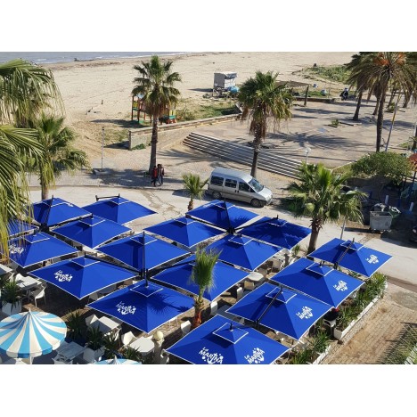 Parasol Quadruple Excentré BARBADOS 36m² P-BARBADOS-QE36