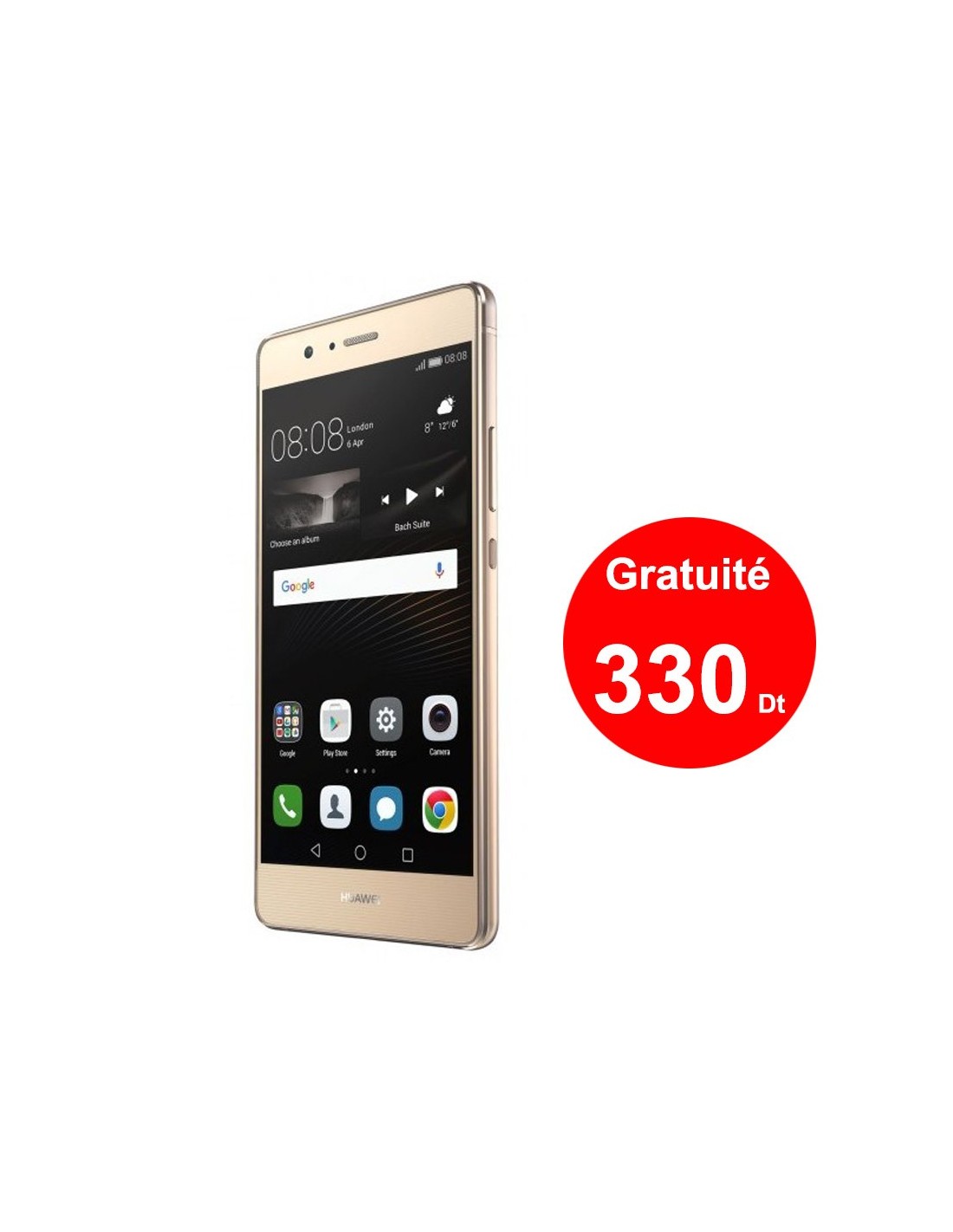Téléphone Portable Huawei P9 Gold + Gratuité 330 Dt image 0