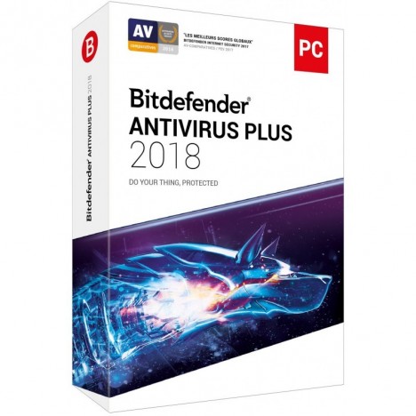 BITDEFENDER Anitvirus PLUS 2018 - 1 AN / 3 POSTES