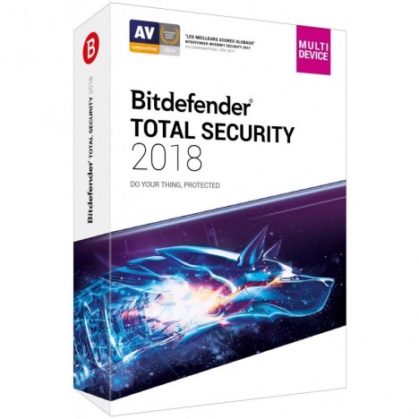 BITDEFENDER Total Security 2018 - 1 An / 5 Postes image 0
