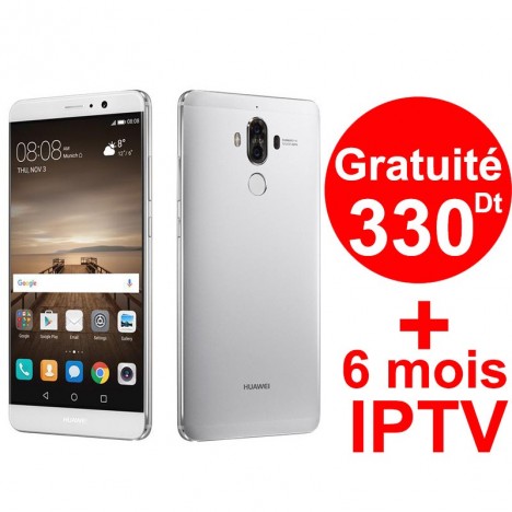 Téléphone Portable Huawei Mate 9 / 4G / Gris + Gratuité 220 DT Téléphone Portable Huawei Mate 9 / 4G / Gris + Gratuité 220 DT