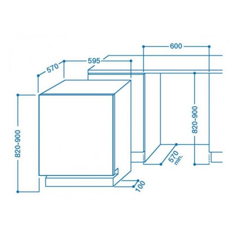 Lave-Vaisselle INDESIT 13 CVT 4 programmes Totalement intégrable DIF04B1EU Lave-Vaisselle INDESIT 13 CVT 4 programmes Totalement intégrable DIF04B1EU
