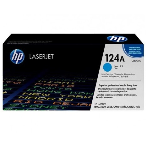 Toner HP Laserjet 124A Originale Cyan Q6001A