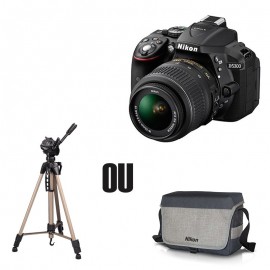 Appareil Photo Réflex Numérique Nikon D5300 + Obj Nikkor 18-55mm + Obj Nikkor 55-200mm + Trépied ou Sacoche Appareil Photo Réflex Numérique Nikon D5300 + Obj Nikkor 18-55mm + Obj Nikkor 55-200mm + Trépied ou Sacoche