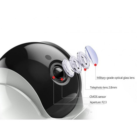 Caméra IP Rotatif XM Robot 360° 2.0MP 1080P WiFi Caméra IP Rotatif XM Robot 360° 2.0MP 1080P WiFi