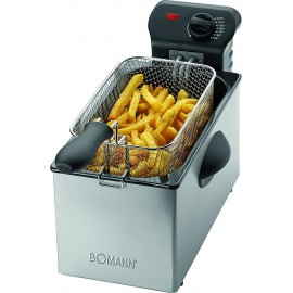 Friteuse en acier inoxydable BOMANN 3L 2000W inox FR2264CB