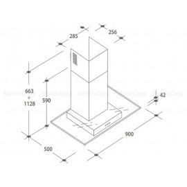 Hotte Décorative Murale CANDY 90cm Inox CVM970LX Hotte Décorative Murale CANDY 90cm Inox CVM970LX