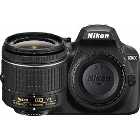 Appareil Photo Réflex Numérique Nikon D3400 + Obj Nikkor 18-55mm + Trépied ou Sacoche