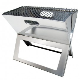 BARBECUE PLIABLE ET PORTABLE SWISS COOK INOX BBQ-698