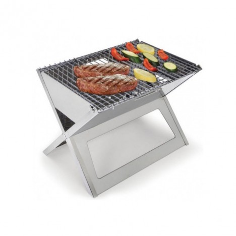 BARBECUE PLIABLE ET PORTABLE SWISS COOK INOX BBQ-698