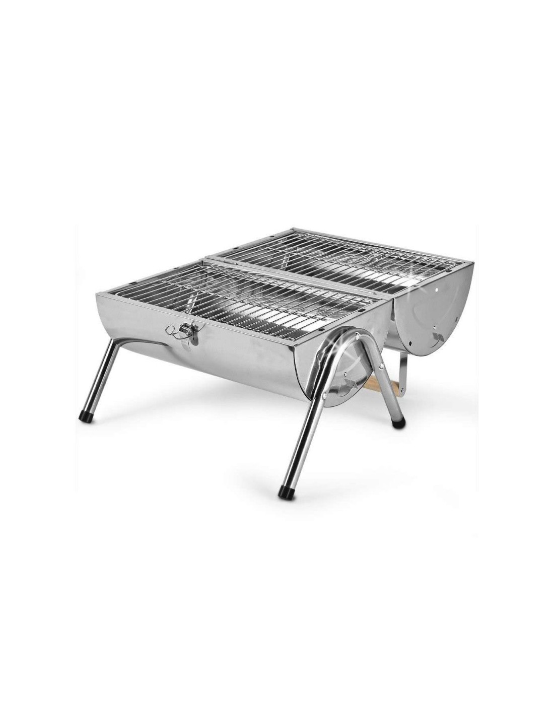 Prix Barbecue Barrel SWISSCOOK portable en inox à charbon ou Barbecue Barrel portable en inox à charbon ou bois