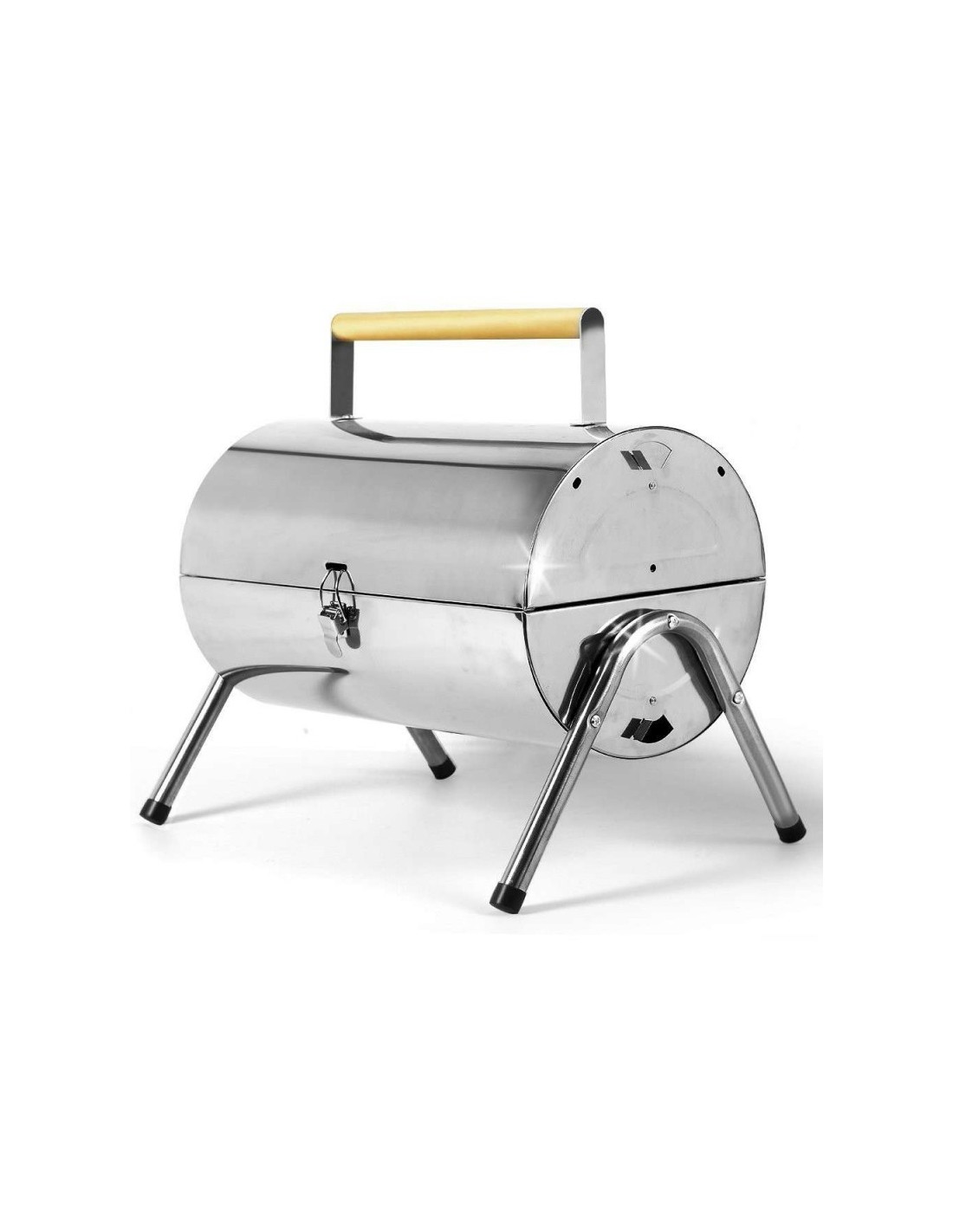 Prix Barbecue Barrel SWISSCOOK portable en inox à charbon ou Barbecue Barrel portable en inox à charbon ou bois