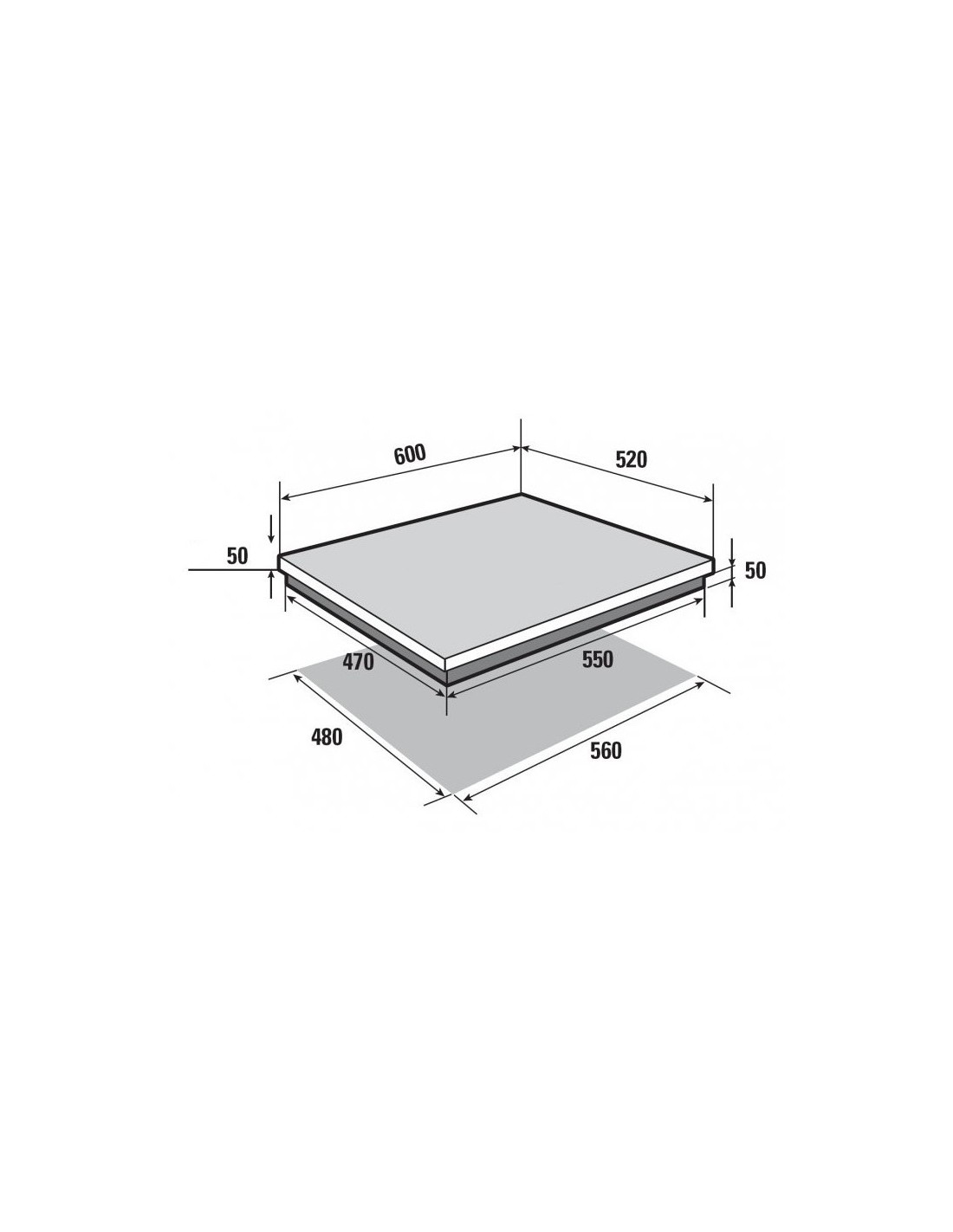 Slide  #1 Plaque De Cuisson BRANDT 4 feux-60 Cm-Noir (BPG6414B)