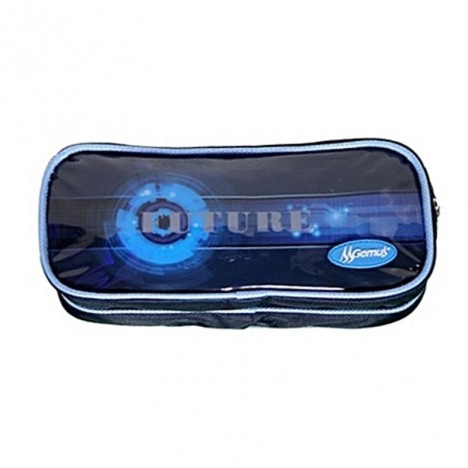 Trousse GEMUS Double Fermeture Bleu