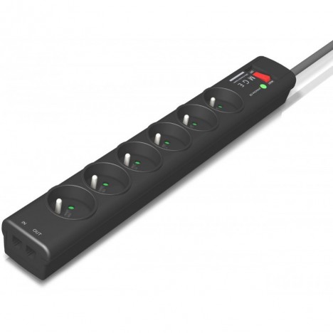 Multiprise de protection Eaton 6 fr+ tel(protection ligne téléphonique)68584