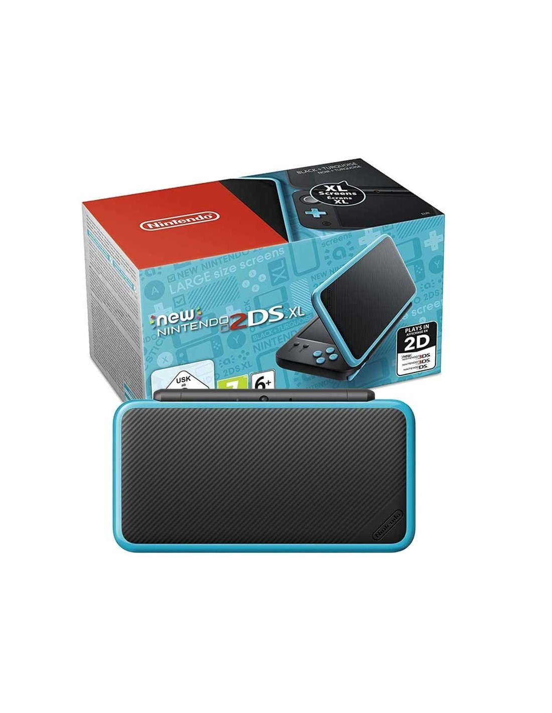 Slide #1 Console NINTENDO 2DS XL Noir&Bleu