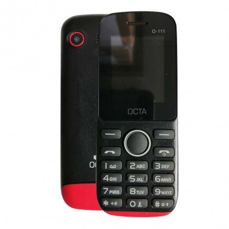 Téléphone portable Octa O-111 double SIM Noir /Rouge