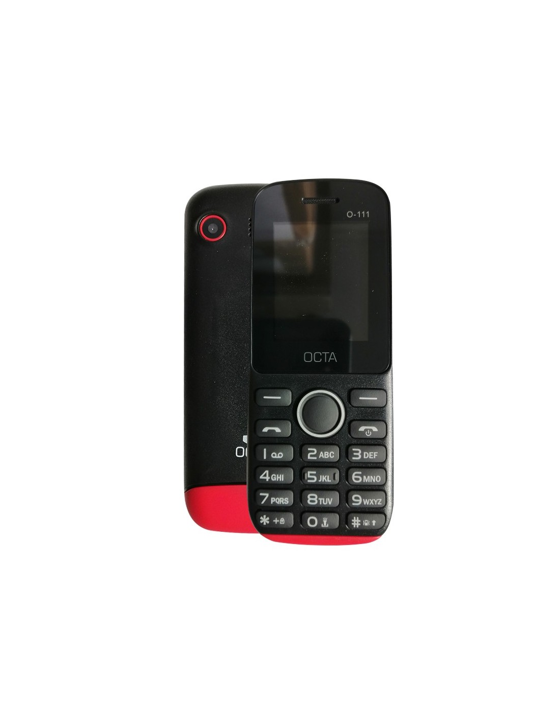 Téléphone portable Octa O-111 double SIM Noir /Rouge image 0