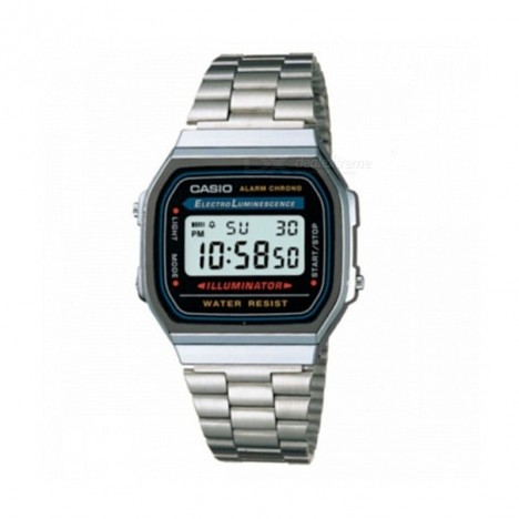 Montre Unisex Casio Vintage A168WA-1WDF Argent