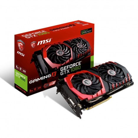 Carte Graphique MSI Nvidia GeForce GTX 1080 Gaming X 8 Go DDR5X