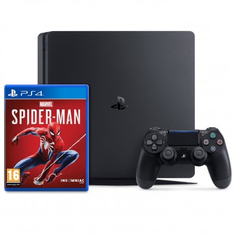 Sony PlayStation 4 Slim / 1 TB CUH-2115B + spider man