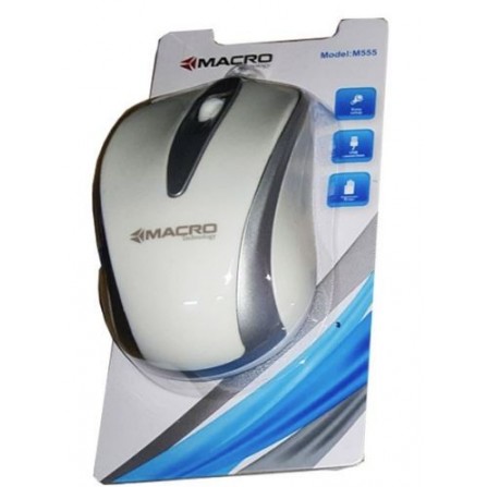 SOURIS OPTIQUE USB MACRO M555 / BLANC 2