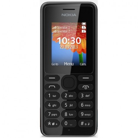 Téléphone Portable Nokia 108 / Double SIM / Noir