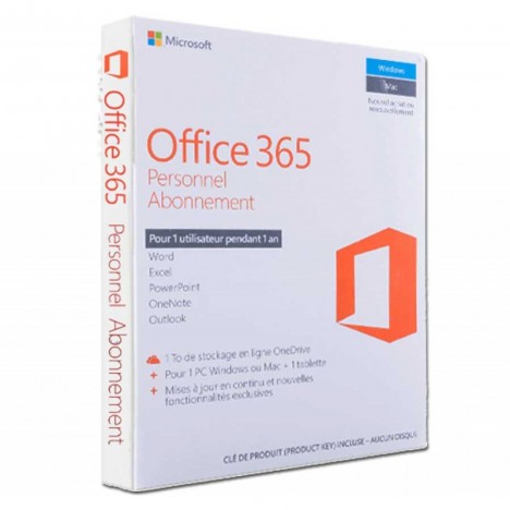 Microsoft Office 365 Personnel 1 an Français (QQ2-00890)