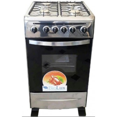 Biolux cuisiniére Inox 4 feux 2