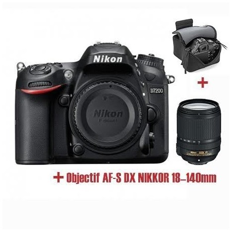 Appareil Photo Réflex Numérique Nikon D5600 + Obj Nikkor 18-55mm + SD SanDisk 32Go + Trépied + Sacoche